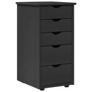 vidaXL Cabinet Szürke 34 x 39 x 61,5 cm Tömör fenyőfa