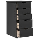 vidaXL Cabinet Szürke 34 x 39 x 61,5 cm Tömör fenyőfa