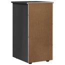 vidaXL Cabinet Szürke 34 x 39 x 61,5 cm Tömör fenyőfa