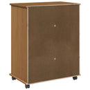 vidaXL Görgős szekrény Méz barna 63,5 x 39 x 79 cm Tömör fenyőfa
