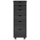 vidaXL Görgős szekrény kerékkel Szürke 34 x 39 x 93,5 cm Tömör fenyőfa