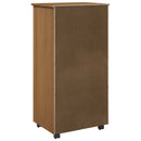 vidaXL Görgős szekrény Méz barna 53 x 39 x 103 cm Tömör fenyőfa