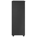 vidaXL Görgős szekrény kerékkel Szürke 53 x 39 x 103 cm Tömör fenyőfa