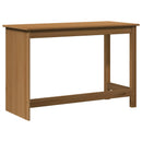 vidaXL Asztal Méz barna 112 x 50 x 75 cm Tömör fenyőfa