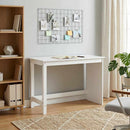 vidaXL Asztal Fehér 112 x 50 x 75 cm Tömör fenyőfa