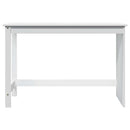 vidaXL Asztal Fehér 112 x 50 x 75 cm Tömör fenyőfa