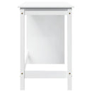 vidaXL Asztal Fehér 112 x 50 x 75 cm Tömör fenyőfa