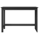 vidaXL Asztal Szürke 112 x 50 x 75 cm Tömör fenyőfa