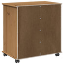 vidaXL Görgős szekrény Méz barna 63,5 x 39 x 65,5 cm Tömör fenyőfa