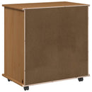 vidaXL Görgős szekrény Méz barna 63,5 x 39 x 65,5 cm Tömör fenyőfa