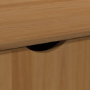 vidaXL Görgős szekrény Méz barna 100 x 39 x 65,5 cm Tömör fenyőfa