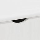 vidaXL Görgős szekrény kerékkel Fehér 100 x 39 x 65,5 cm Tömör fenyőfa