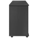 vidaXL Görgős szekrény Szürke 100 x 39 x 65,5 cm Tömör fenyőfa