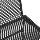 vidaXL Kerti székek 2 pcs Fekete 48 x 55 x 89,5 cm Rattan