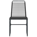 vidaXL Kerti székek 2 pcs Fekete 48 x 55 x 89,5 cm Rattan
