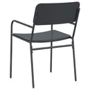 vidaXL Kerti székek 2 pcs Antracit 51 x 55 x 81 cm Acél