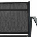 vidaXL Kerti székek 2 pcs Fekete és Antracit 53,5 x 59 x 77 cm