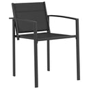 vidaXL Kerti székek 2 pcs Fekete és Antracit 53,5 x 59 x 77 cm