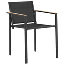 vidaXL Kerti székek 2 pcs Fekete és Antracit 53,5 x 59 x 77 cm
