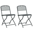 vidaXL Kerti székek 2 pcs Antracit 52,5 x 46 x 82 cm Vas