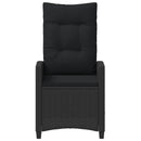 vidaXL Kerti Szék 2 pcs Fekete 56 x 64 x 94 cm Acél és poliészter
