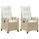 vidaXL Kerti Szék 2 pcs Beige és krém 56 x 60 x 112 cm