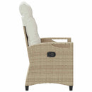 vidaXL Kerti Szék 2 pcs Beige és krém 56 x 60 x 112 cm