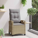 vidaXL Fekvő Kerti Szék Beige és Világosszürke 56 x 60 x 112 cm