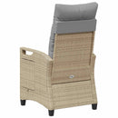 vidaXL Fekvő Kerti Szék Beige és Világosszürke 56 x 60 x 112 cm