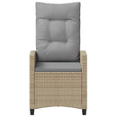 vidaXL Fekvő Kerti Szék Beige és Világosszürke 56 x 60 x 112 cm