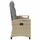 vidaXL Kerti pad párnával Beige és Világosszürke 105 x 60 x 112 cm