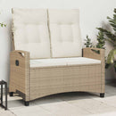 vidaXL Kerti pad Beige és krém 105 x 60 x 112 cm Acél és poliészter