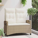 vidaXL Kerti pad Beige és krém 105 x 60 x 112 cm Acél és poliészter