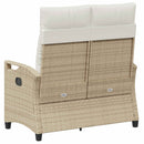 vidaXL Kerti pad Beige és krém 105 x 60 x 112 cm Acél és poliészter