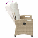 vidaXL Kerti pad Beige és krém 105 x 60 x 112 cm Acél és poliészter
