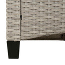 vidaXL Kerti pad párnával 105 x 60 x 112 cm acél
