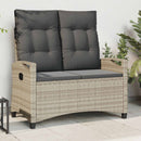 vidaXL Kerti pad párnával 105 x 60 x 112 cm acél