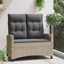vidaXL Kerti pad párnával 105 x 60 x 112 cm acél