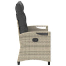 vidaXL Kerti pad párnával 105 x 60 x 112 cm acél