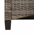 vidaXL Kerti pad párnával 105 x 60 x 112 cm acél
