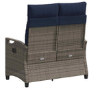 vidaXL Kerti pad párnával 105 x 60 x 112 cm acél