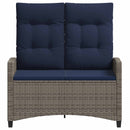 vidaXL Kerti pad párnával 105 x 60 x 112 cm acél