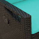 vidaXL Kerti pad párnával 105 x 60 x 112 cm acél
