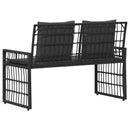 vidaXL Kerti pad Egyszínű Fekete és Sötétszürke 116 x 55 x 82 cm