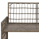 vidaXL Kerti pad Egyszínű Szürke és sötétszürke 116 x 55 x 82 cm