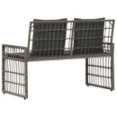 vidaXL Kerti pad Egyszínű Szürke és sötétszürke 116 x 55 x 82 cm