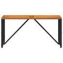 vidaXL Kültéri Asztal Fekete 80 x 40 x 40 cm Acél és poli rattan