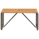vidaXL Kültéri Asztal Szürke és Barna 80 x 40 x 40 cm polirattan