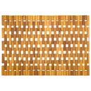 vidaXL Fürdőszobai szőnyegek Természetes 55 x 80 cm Tömör Akácfa