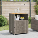 vidaXL Cabinet Szürke 70 x 50 x 87 cm Poliészter és Roly Rattan